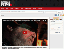 Tablet Screenshot of casadellapoesia.org